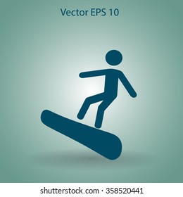 Snowboarder vector illustration