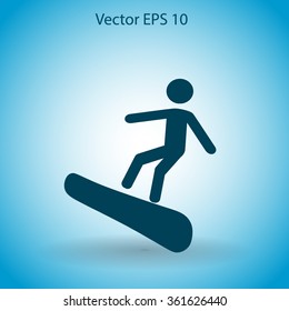 Snowboarder vector illustration