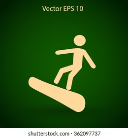 Snowboarder vector illustration