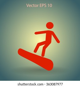 Snowboarder vector illustration