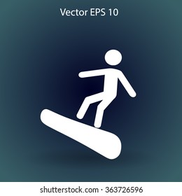 Snowboarder vector illustration