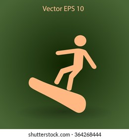Snowboarder vector illustration