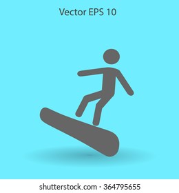 Snowboarder vector illustration
