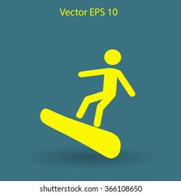 Snowboarder vector illustration