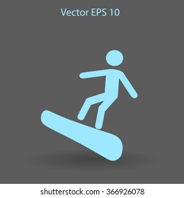 Snowboarder vector illustration