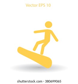 Snowboarder vector illustration