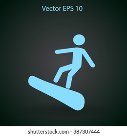 Snowboarder vector illustration
