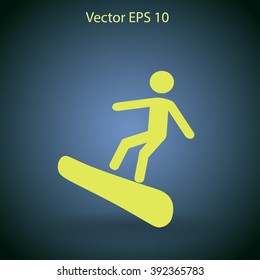 Snowboarder vector illustration