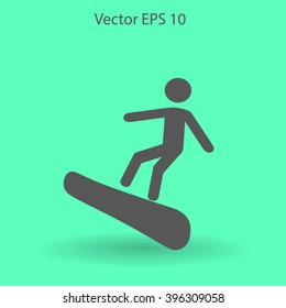 Snowboarder vector illustration