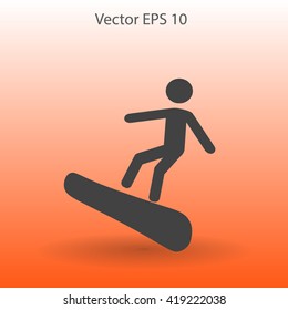 Snowboarder vector illustration