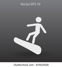 Snowboarder vector illustration