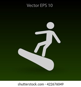 Snowboarder vector illustration