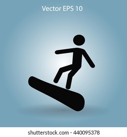 Snowboarder vector illustration