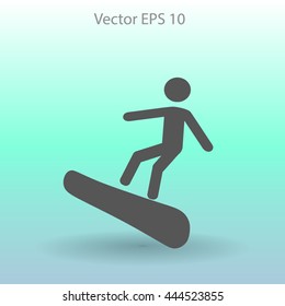 Snowboarder vector illustration