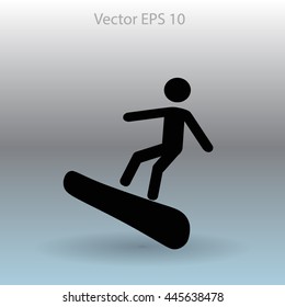 Snowboarder vector illustration