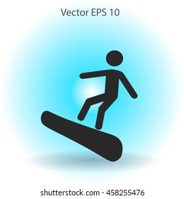 Snowboarder vector illustration