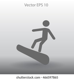 Snowboarder vector illustration