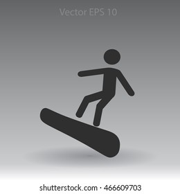 Snowboarder vector illustration