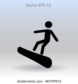 Snowboarder vector illustration