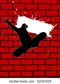 snowboarder. vector Illustration