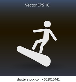 Snowboarder vector illustration
