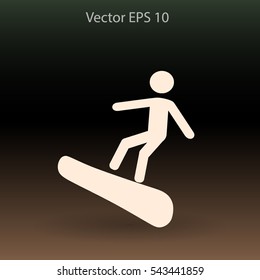 Snowboarder vector illustration