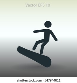 Snowboarder vector illustration
