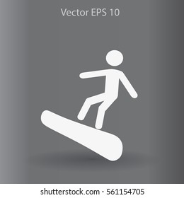 Snowboarder vector illustration