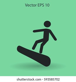 Snowboarder vector illustration