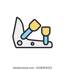 Snowboarding Binding Icon Vector Illustration