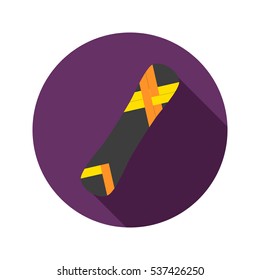 Snowboarding color icon. Flat design for web and mobile