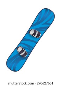 Snowboarding design over white background, vector illustration