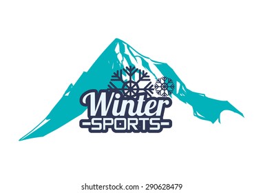 Snowboarding design over white background, vector illustration