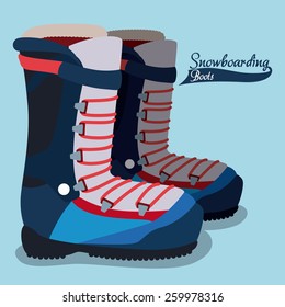Snowboarding design, vector illustration.