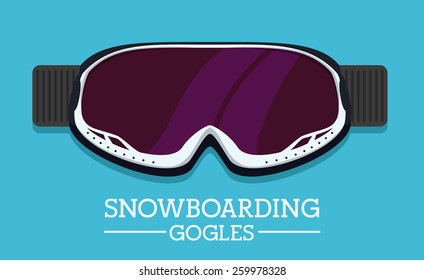 Snowboarding design, vector illustration.