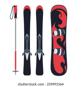 Snowboarding design, vector illustration.