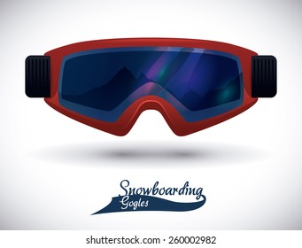 Snowboarding design, vector illustration.