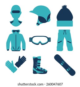 Snowboarding design, vector illustration.