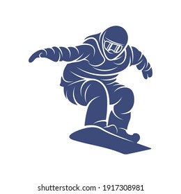 Snowboarding design vector illustration, Creative Snowboarding logo design concepts template, icon symbol