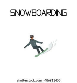 snowboarding. extreme sport. vector