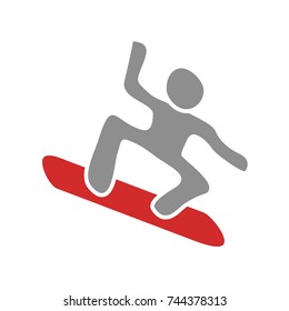 Snowboarding icon