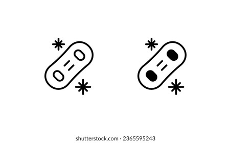 Snowboarding icon design with white background stock illustration