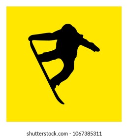 snowboarding icon vector