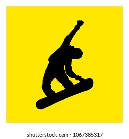 snowboarding icon vector