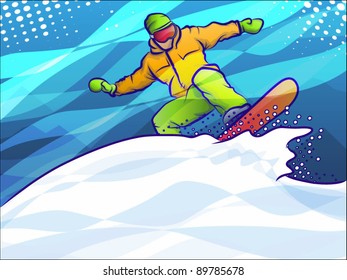 Snowboarding jump