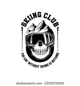 Snowboarding Logo design illustration vector