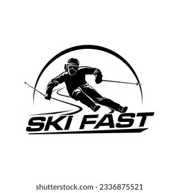 Snowboarding Logo design illustration vector