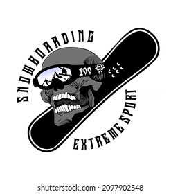 Snowboarding  Logo design inspiration,design element for logo,poster,card,benner,emblem,t shirt,vector illustration