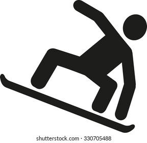 Snowboarding pictogram