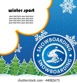 snowboarding poster